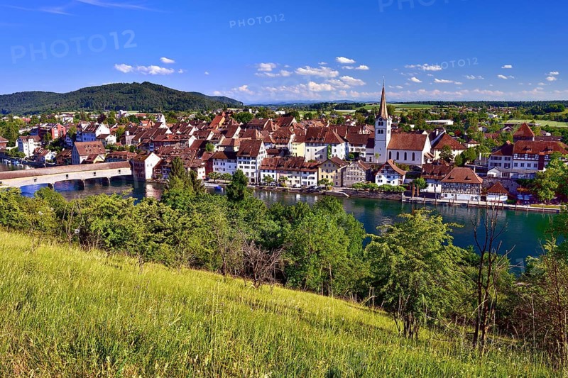 Diessenhofen with the river Rhine