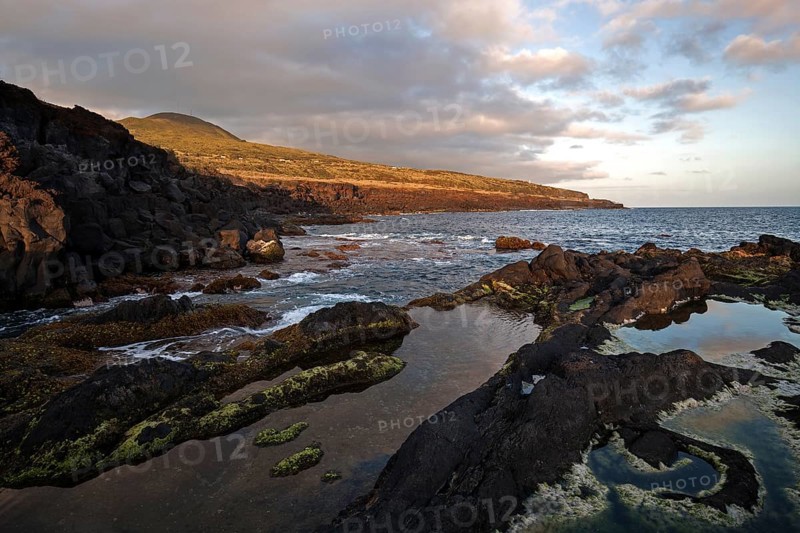 Coast with lava rock at Ponta dos Capelinhos