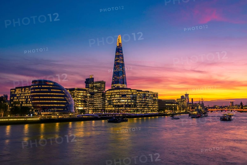 Skyline of the office complex More London Riverside