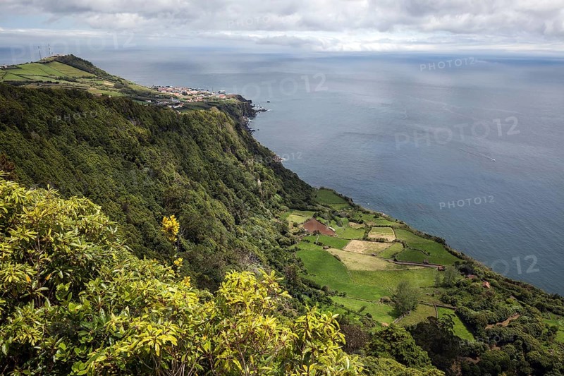 View from Miradouro da Faja do Conde to the east coast