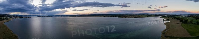 Evening atmosphere at Untersee from Konstanz to the island of Reichenau
