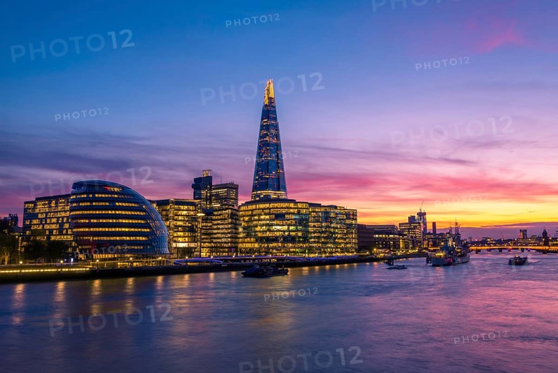 Skyline of the office complex More London Riverside