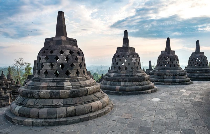 Temple complex Borobudur