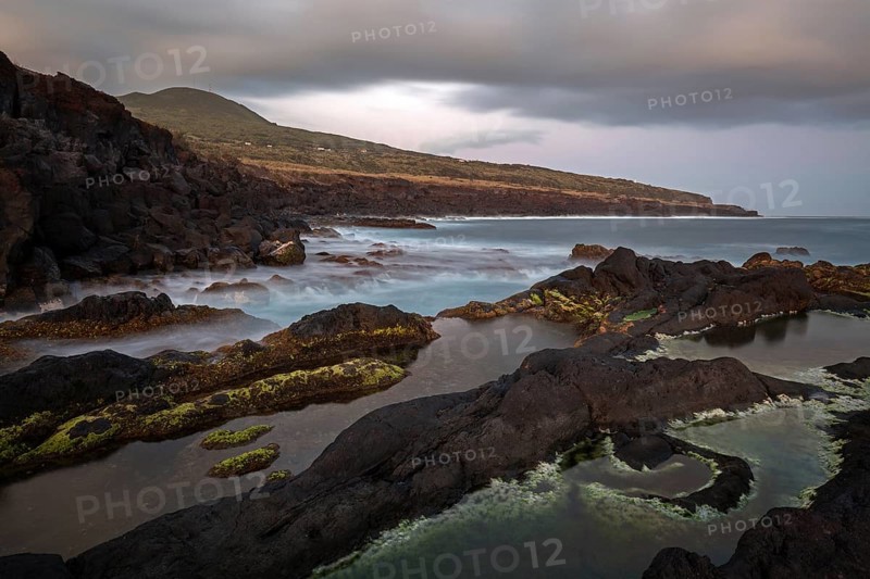 Coast with lava rock at Ponta dos Capelinhos