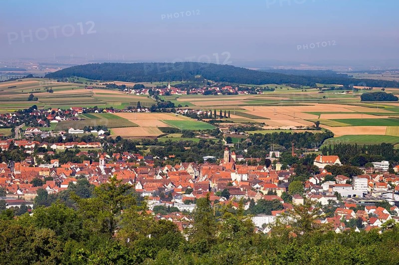 Weissenburg in Bayern and Weimersheim with Fluglingert Berg