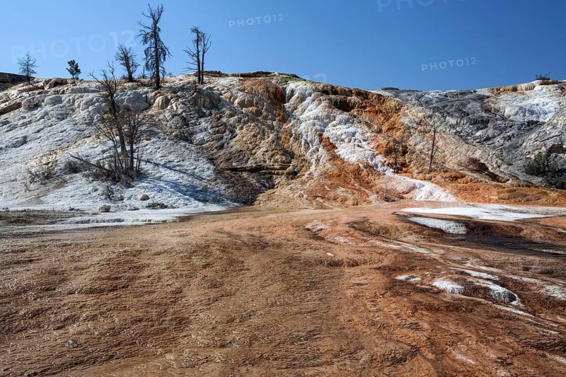 Travertine terraces