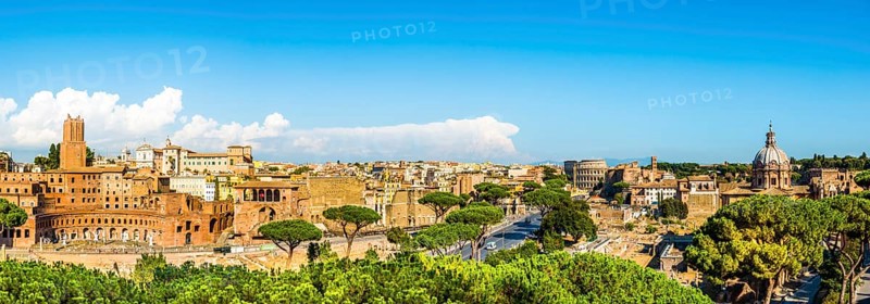 Cityscape of Rome Via dei Fori Imperiali