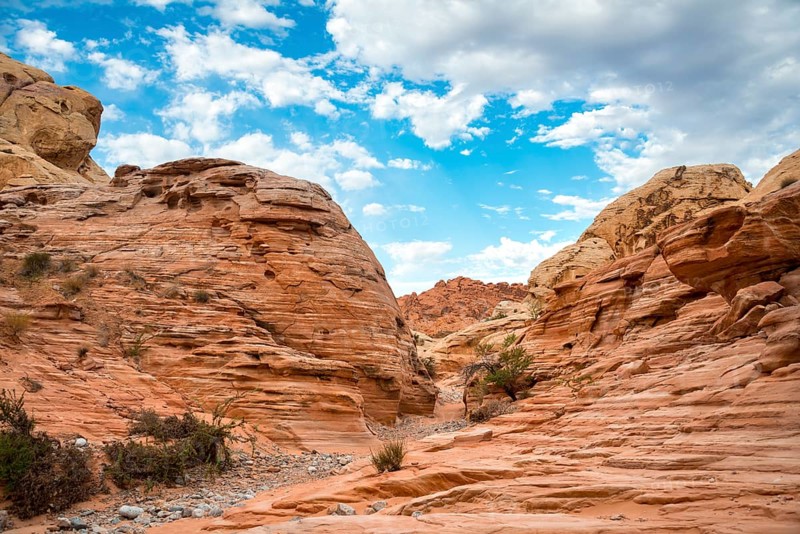 Orange-red rock formations