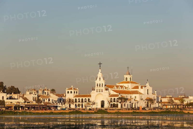 Village El Rocio with the Hermitage of El Rocio