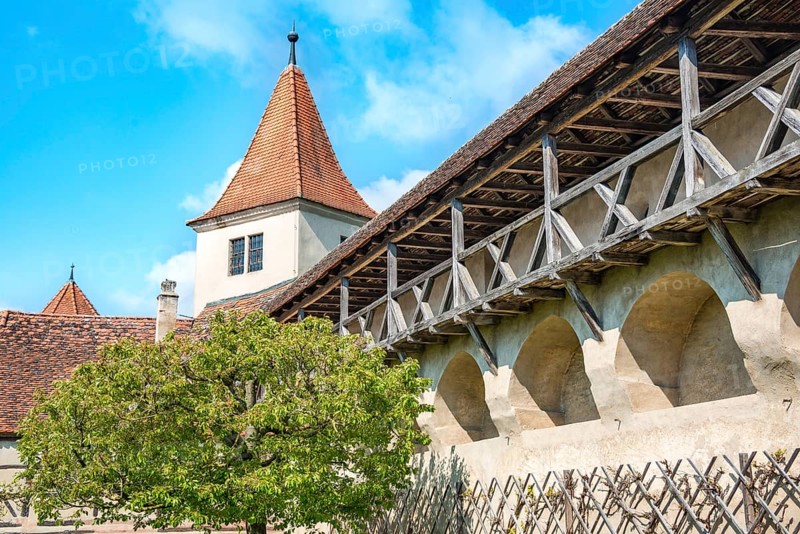 Castle wall and tower