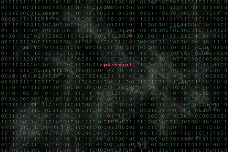 Computer matrix with word security