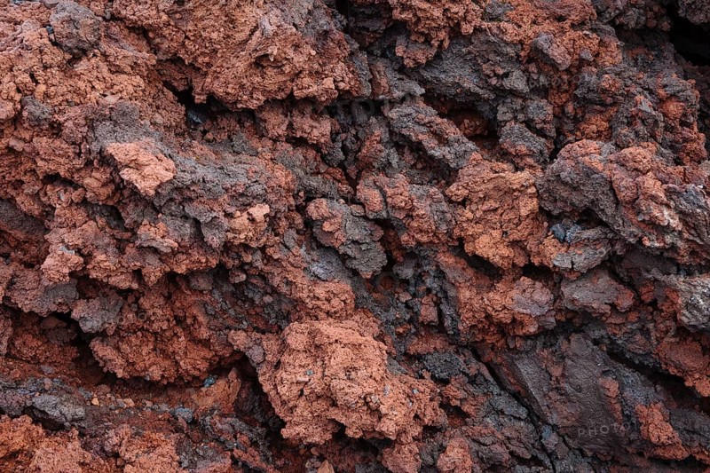 Red volcanic rock
