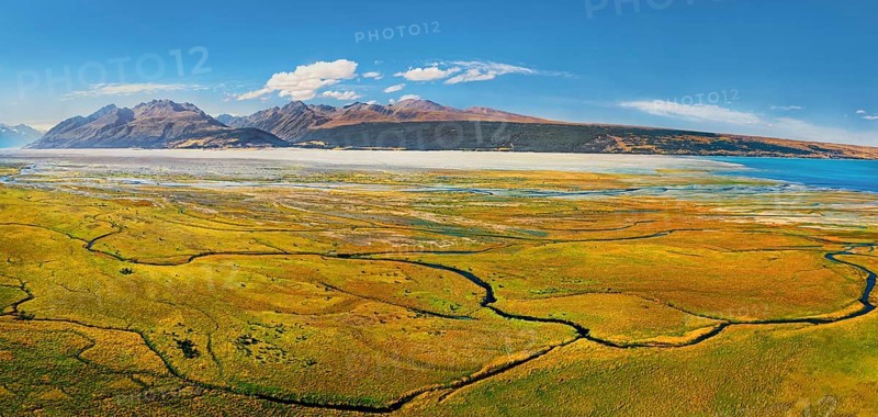 Tasman River flowing into Lake Pukaki