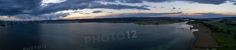 Evening atmosphere at Untersee from Konstanz to the island of Reichenau