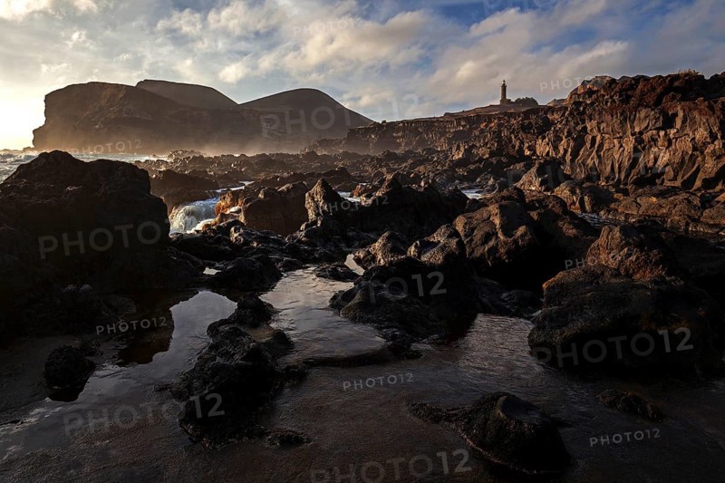 Sea lava rock