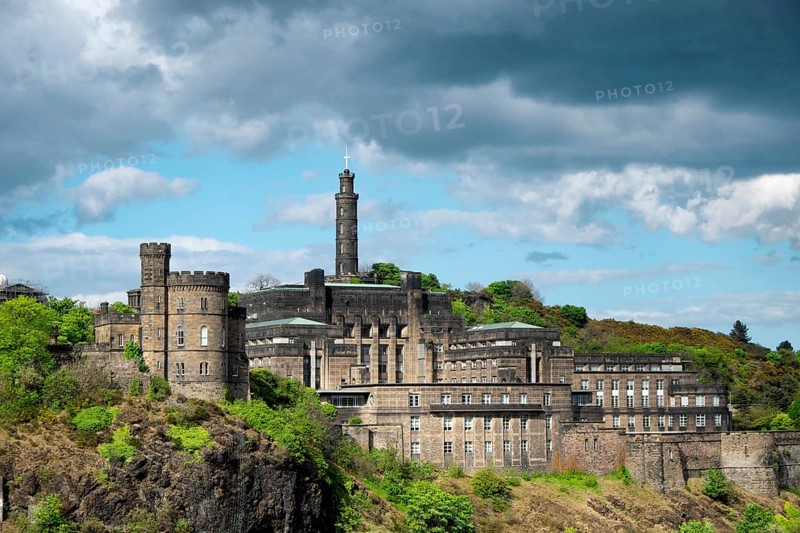 Calton Hill with Nelson Monument