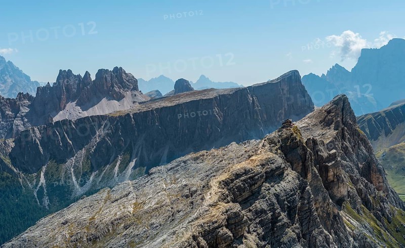 View of Nuvolau summit from Averau summit