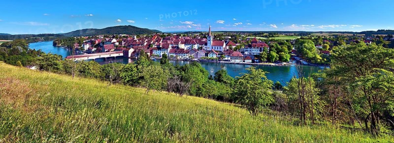 Diessenhofen with the river Rhine