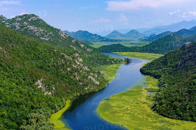 River Rijeka Crnojevica and Lake Skadar