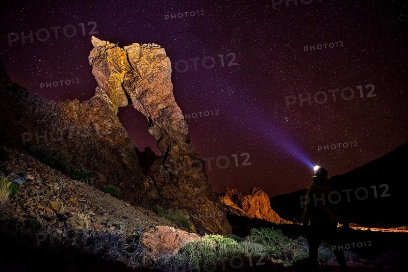 Man with headlamp