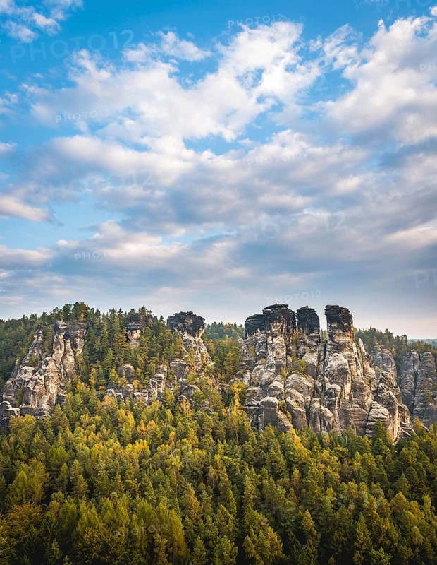 Schrammsteine around the Bastei