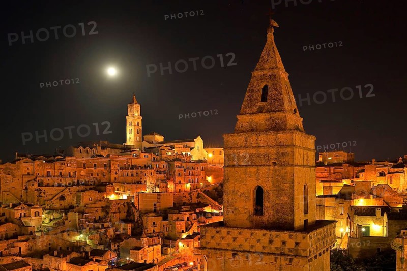 View from Chiesa di San Pietro Barisano Church to the old town of Sasso Barisano with its cathedral