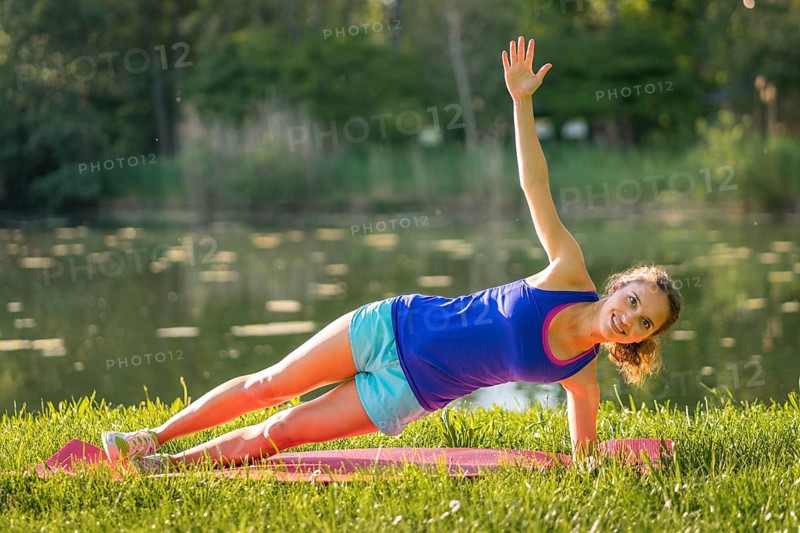 Woman during fitness training