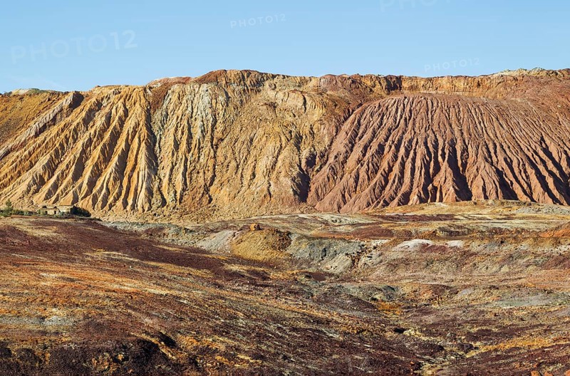 Mineral-rich ground and rocks