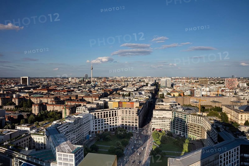 City view in east direction
