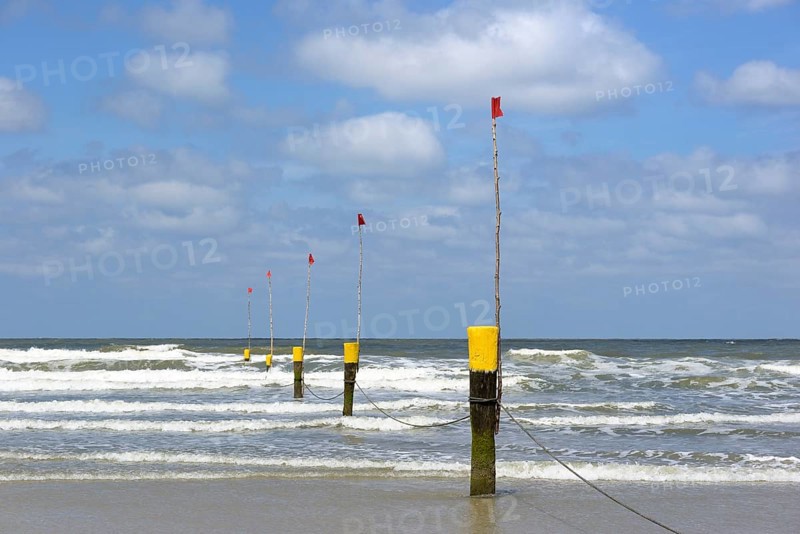 Beach limit marker posts