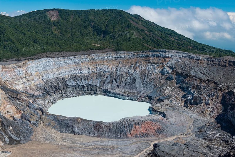 Caldera with crater lake