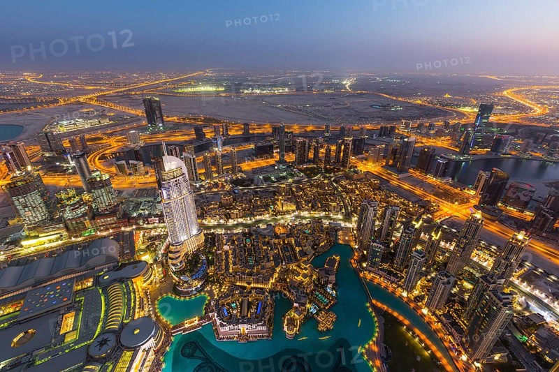View from Burj Khalifa observation deck
