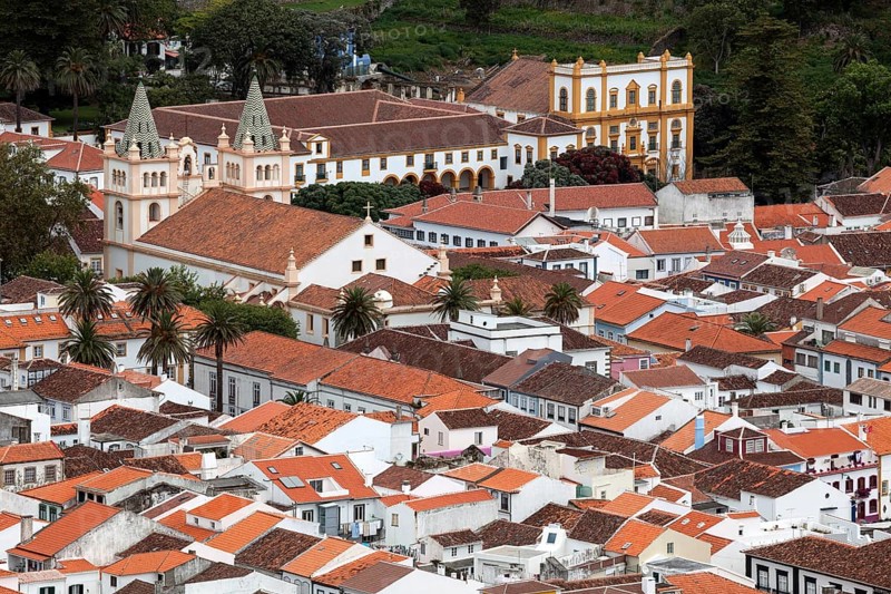 View from Monte Brasil to the old town of Angra do Heroismo