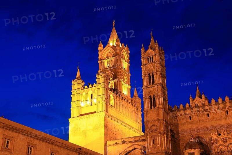 West tower and tower of the Cathedral Maria Santissima Assunta