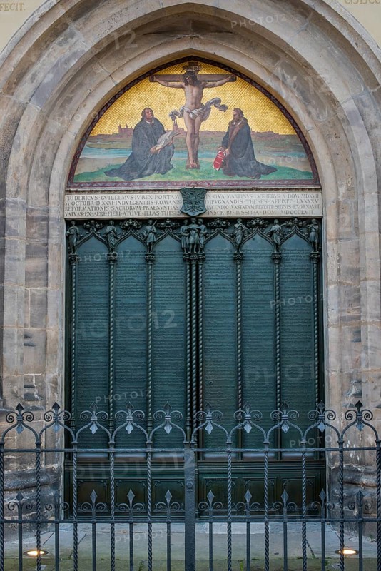 Thesis door at the castle church