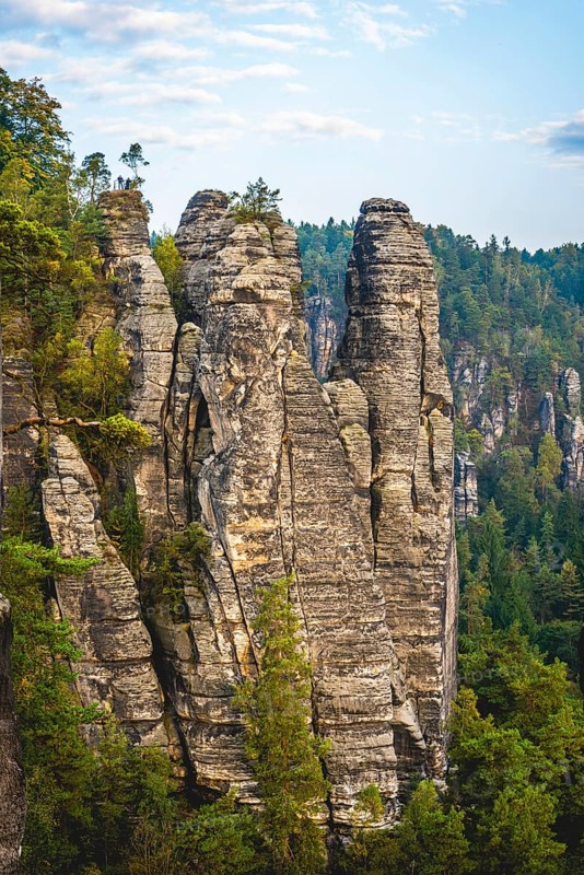 Schrammsteine around the Bastei