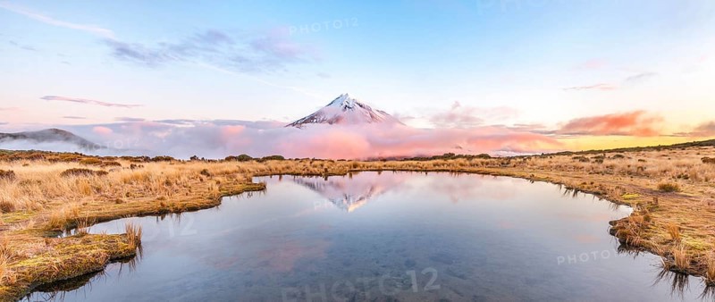 Reflection in Pouakai Tarn lake