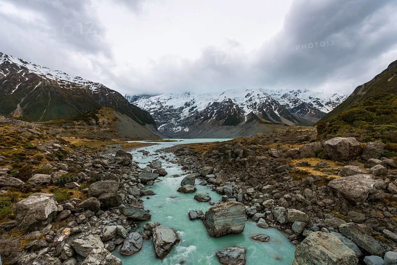 Hooker River flows from Lake Mueller
