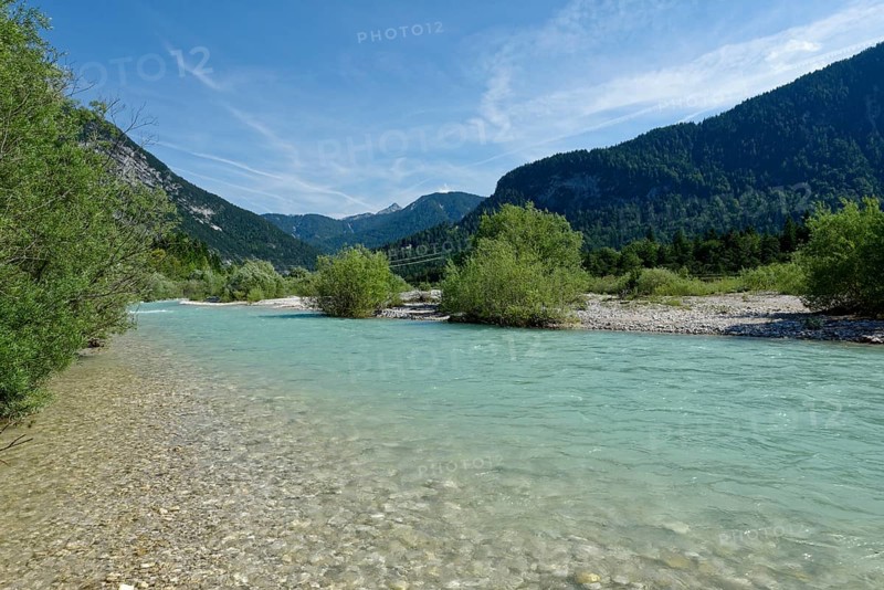 Isar between Scharnitz and Mittenwald