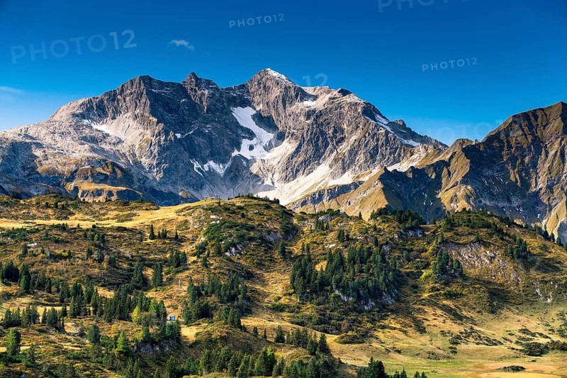View from the Hochtannbergpass to the Braunarlspitze