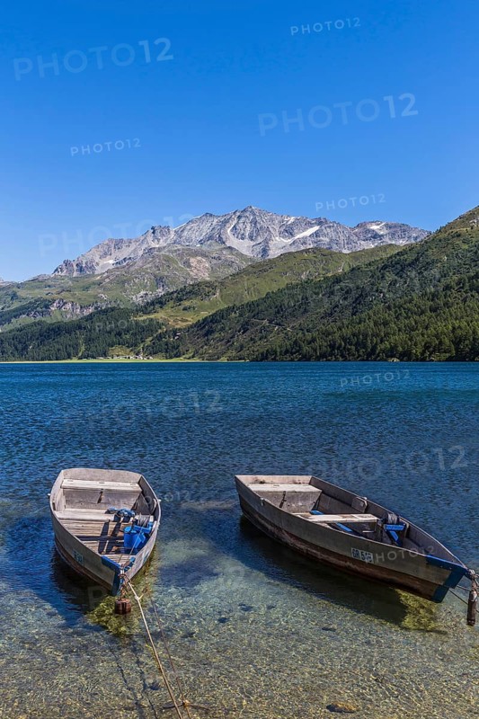 Boats on Lake Sils