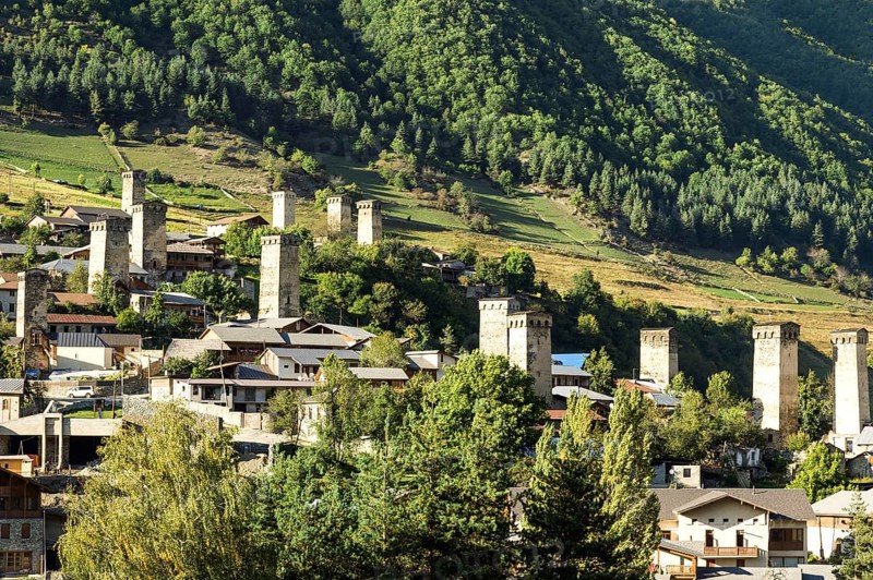 Traditional Svanetian towers