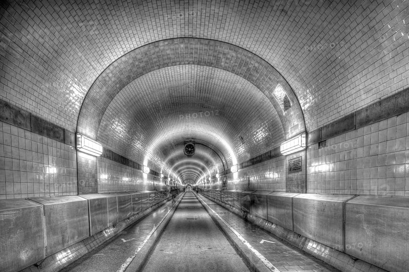 Old Elbe Tunnel in Hamburg