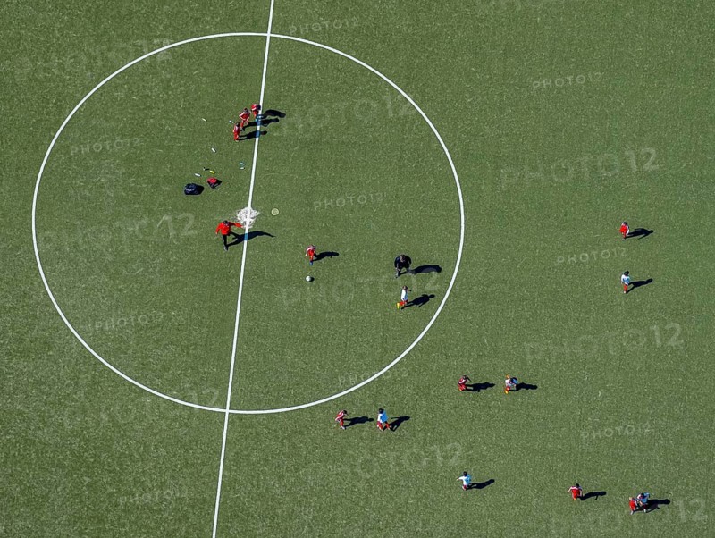 Football field from above