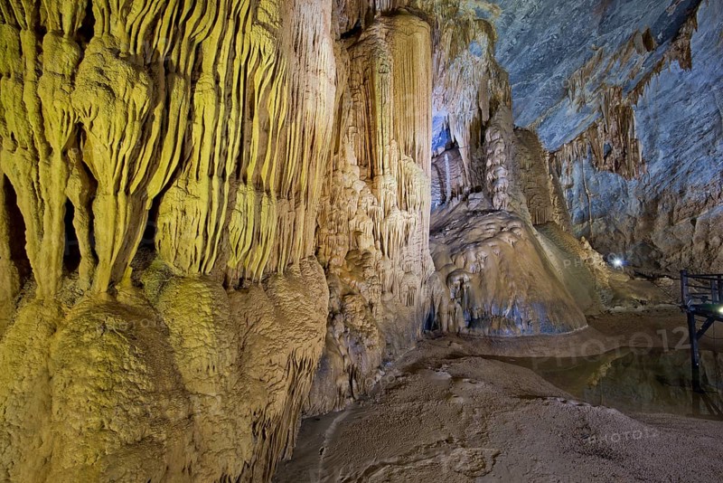 Stalactites and stalagmites