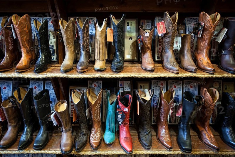 Cowboy boots in a shop in Gastown