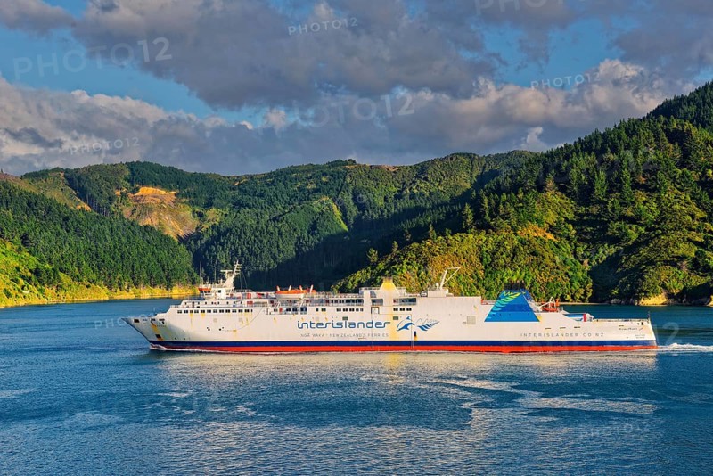 Interislander Cook Strait Ferry in Queen Charlotte Sound