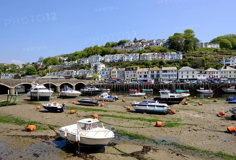 Fishing port at low tide