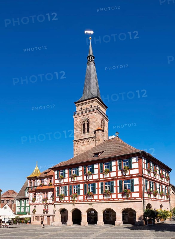 Town hall and church