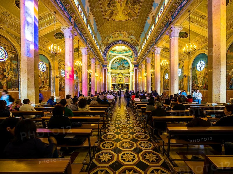 Interior of the Sanctuary of Maria Santissima del Tindari